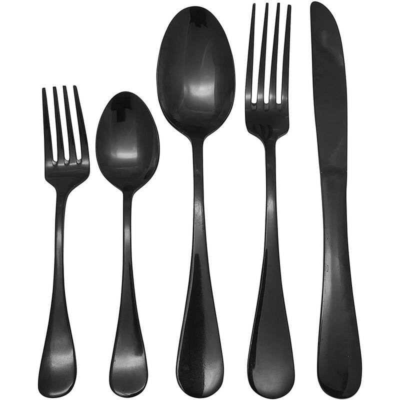 20 Piece Silverware Flatware Set Stainless Steel Utensils Cutlery Set - Service for 4 - Dishwasher Safe