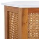 preview thumbnail 28 of 34, SAFAVIEH Danez Hexagon Cane Accent Table (Fully Assembled) - 20Wx17Dx20H