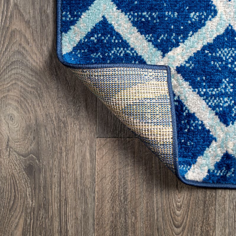 JONATHAN Y Moroccan Ogee Fretwork Area Rug