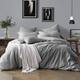 Swift Home Premium Cotton Prewashed Chambray Duvet Cover Set