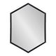 preview thumbnail 6 of 37, Kate and Laurel Laverty Framed Hexagon Wall Mirror 22x31 - Black