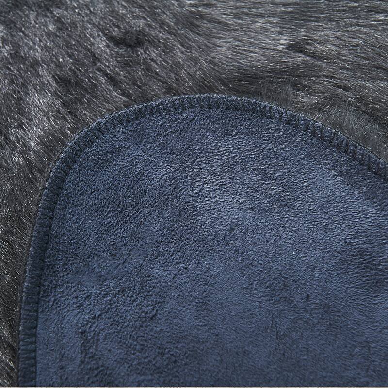 Serenta Shag Sheepskin Silky FauxFur Area Rug Sofa Decor - 24" x 36" - 24" x 36"