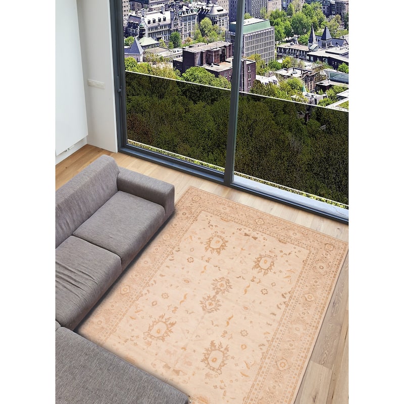 ECARPETGALLERY Hand-knotted Chobi Finest Cream Wool Rug - 10'2 x 13'8