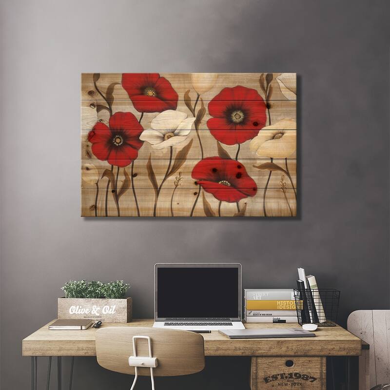 Collective Print On Wood by MAJA - Multi-Color