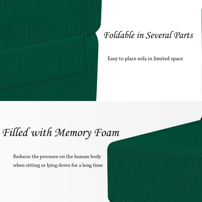 Convertible Compression Corduroy Sectional Sofa