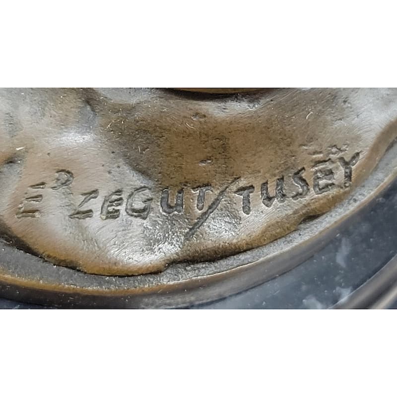 Signed Ed Zegut Jesus Of Nazareth Christ Christine Religious Bronze Sculpture Sale
