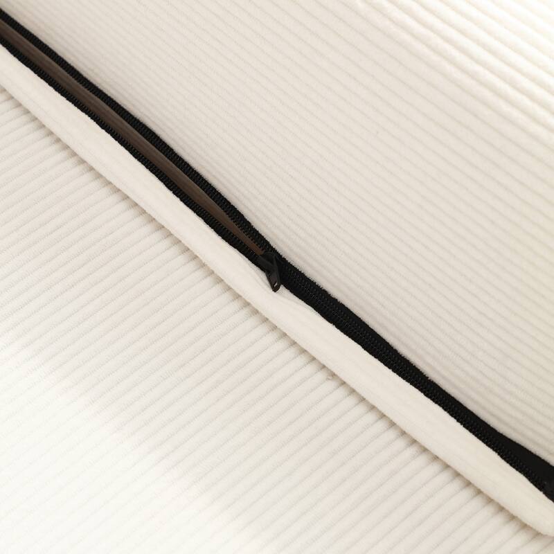 Beige Multi-Functional Folding Sofa Bed Convertible Floor Sofa Couch Lounge Sofa Sleeper Sofa Couch with Pillows