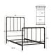 preview thumbnail 12 of 13, West Antique Industrial Iron Bed by iNSPIRE Q Classic