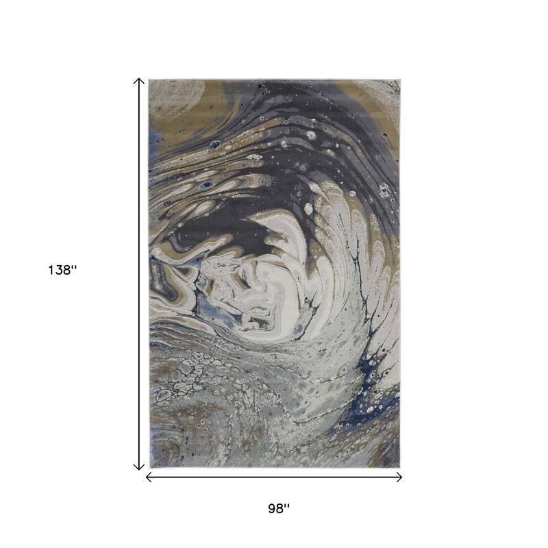 HomeRoots Abstract Bohemian Rectangle Area Rug