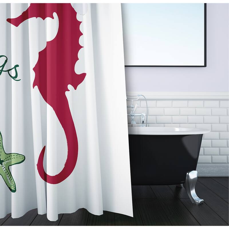 Seas and Greetings Shower Curtain