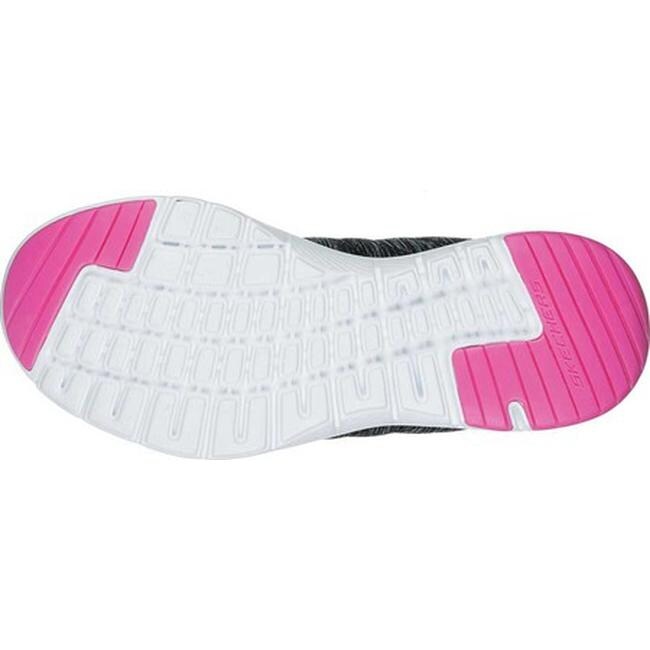 skechers flex appeal 3.0 black hot pink