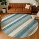 preview thumbnail 87 of 149, Machine Washable Indoor/ Outdoor Cabana Stripe Chantille Rug