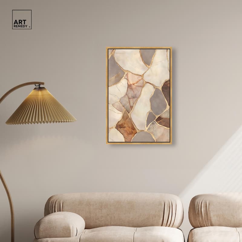 Textured Earthy Tones III Canvas by Art Remedy