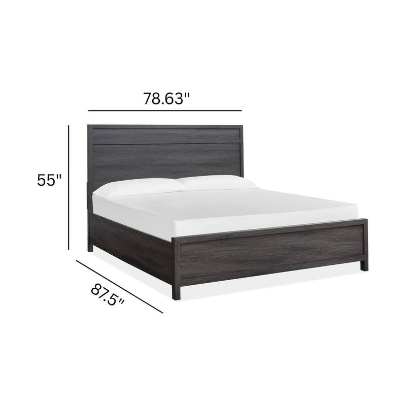 Magnussen Home Merrifield Raisin Black Panel Bed