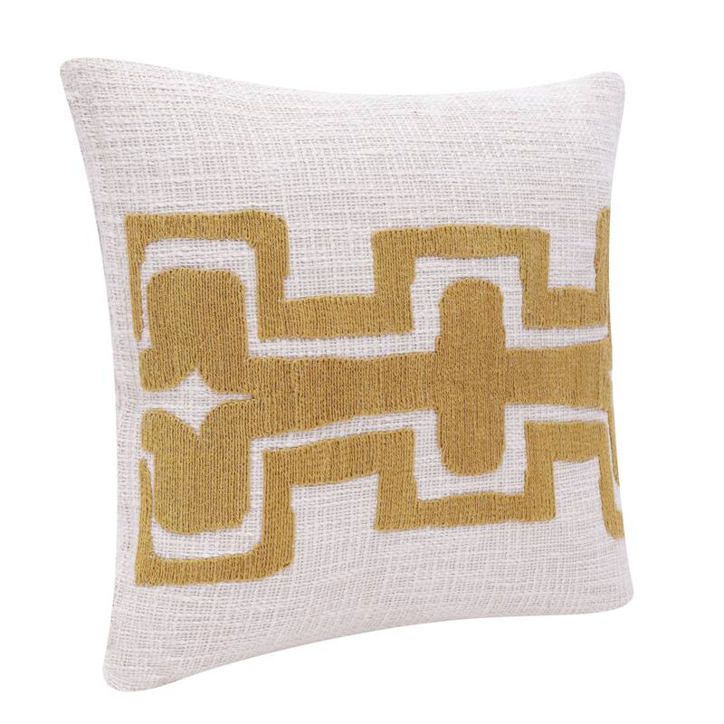 Sevita Geometric Handmade Decorative Throw Pillow