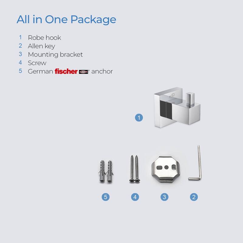 Cube Bathroom Towel & Robe Hook