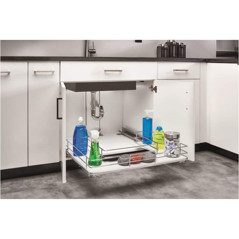 Rev-A-Shelf 5386 Series 30 Inch Pull Out U-Shaped Cabinet Organizer