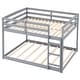 preview thumbnail 1 of 18, Costway Full Over Full Bunk Bed with Full-length Guardrails &