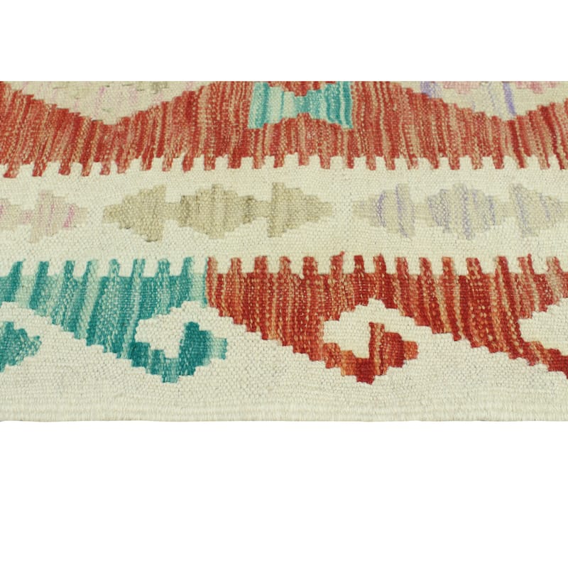 Sun Faded Flatweave Noble Red/Ivory Rug - 3'3" x 5'0"