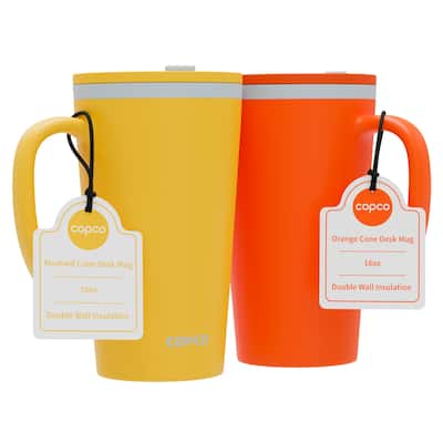 Copco Set of 2 Cone Desk Mugs