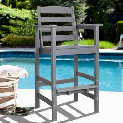 Vrakae Outdoor Adirondack Bar Stool Chair