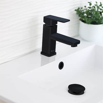 Single Hole 1-Handle Bathroom Faucet - Faucet Height: 6" | Spout Height: 2 11/16"