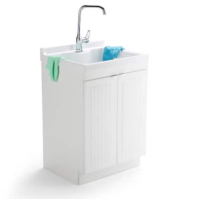 WYNDENHALL Bishop Laundry Cabinet with Faucet and Sink