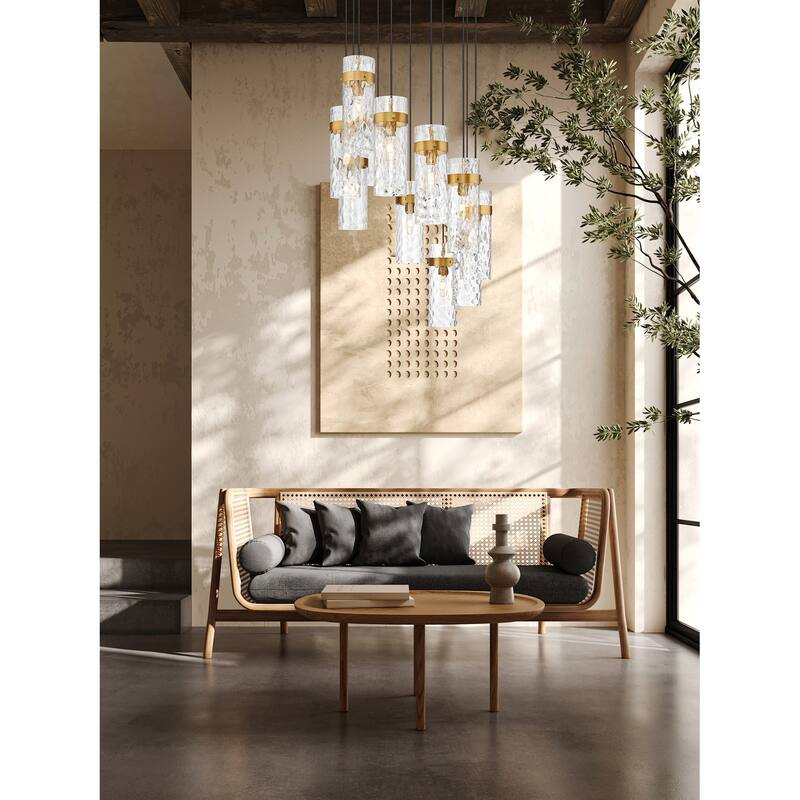 Z-Lite 7002P5-11R Fontaine 11 Light 27" Wide Chandelier
