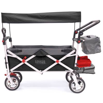 Silver Series Folding Stroller Wagon - Black