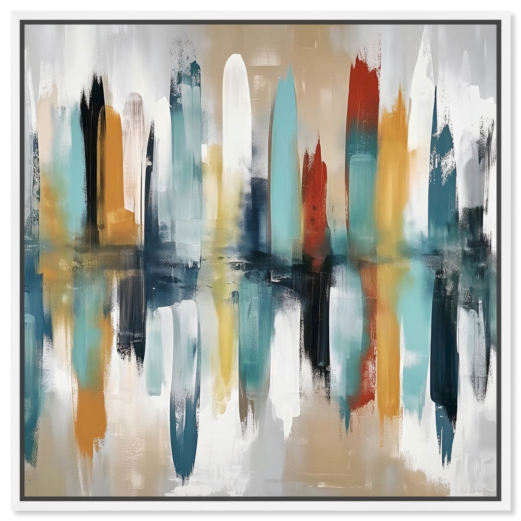 Soft Reflections Canvas Colorful Wall Art by Art Remedy