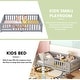 preview thumbnail 18 of 26, Full Size Kids Floor Bed with Guardrails and Door