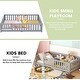 preview thumbnail 85 of 106, Twin/Full/Queen Size Floor Bed with Safety Guardrails for Kids, Wood Montessori Bedframe w/ Door, Children's Noiseless Beds