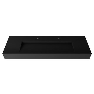 Pyramid 60-inch Solid Surface Bathroom Vanity Top