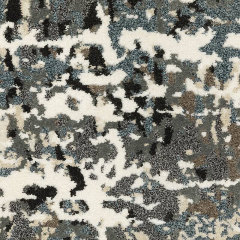 Style Haven Ripley Abstract Ivory/ Grey Mixed Pile Area Rug
