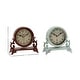 preview thumbnail 24 of 24, Black Metal Scroll Decorative Clock (Set of 2) - 7 x 3 x 7