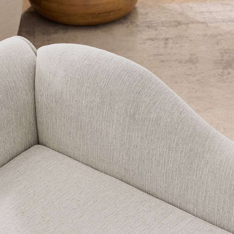 Oversized Pet Sofa, Elegant Modern Linen Fabric Elevated Dog Sofa Bed, Oversized Rectangular Pet Bed with Backrest & Armrest