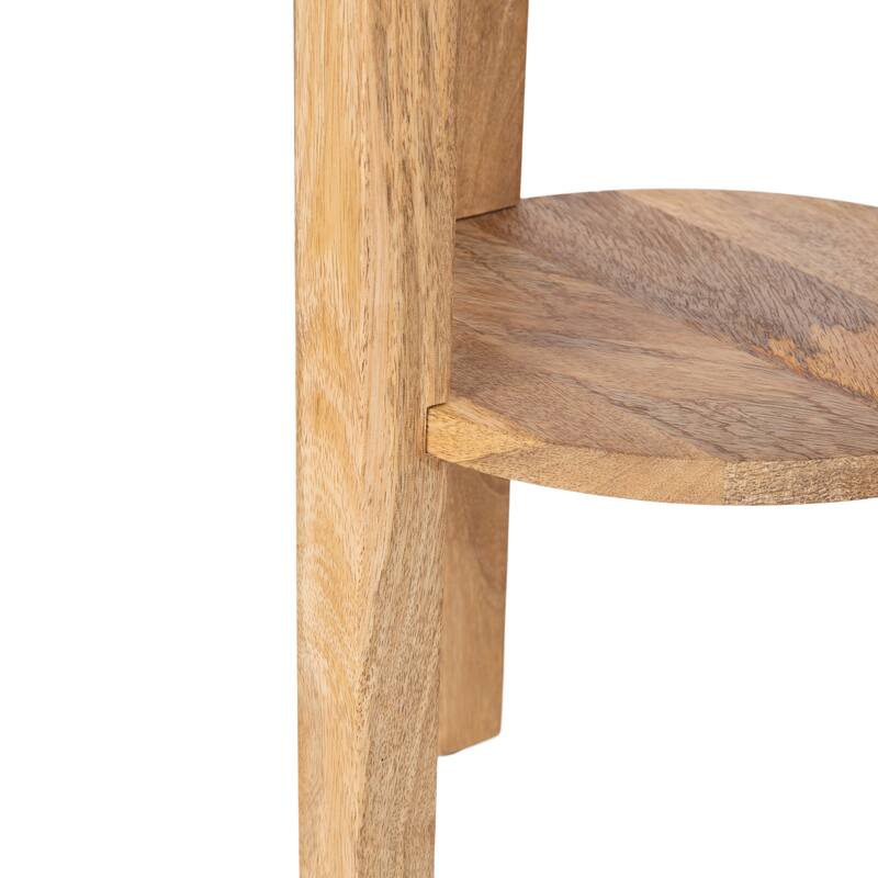 Kate and Laurel Talcott Round Wood Side Table