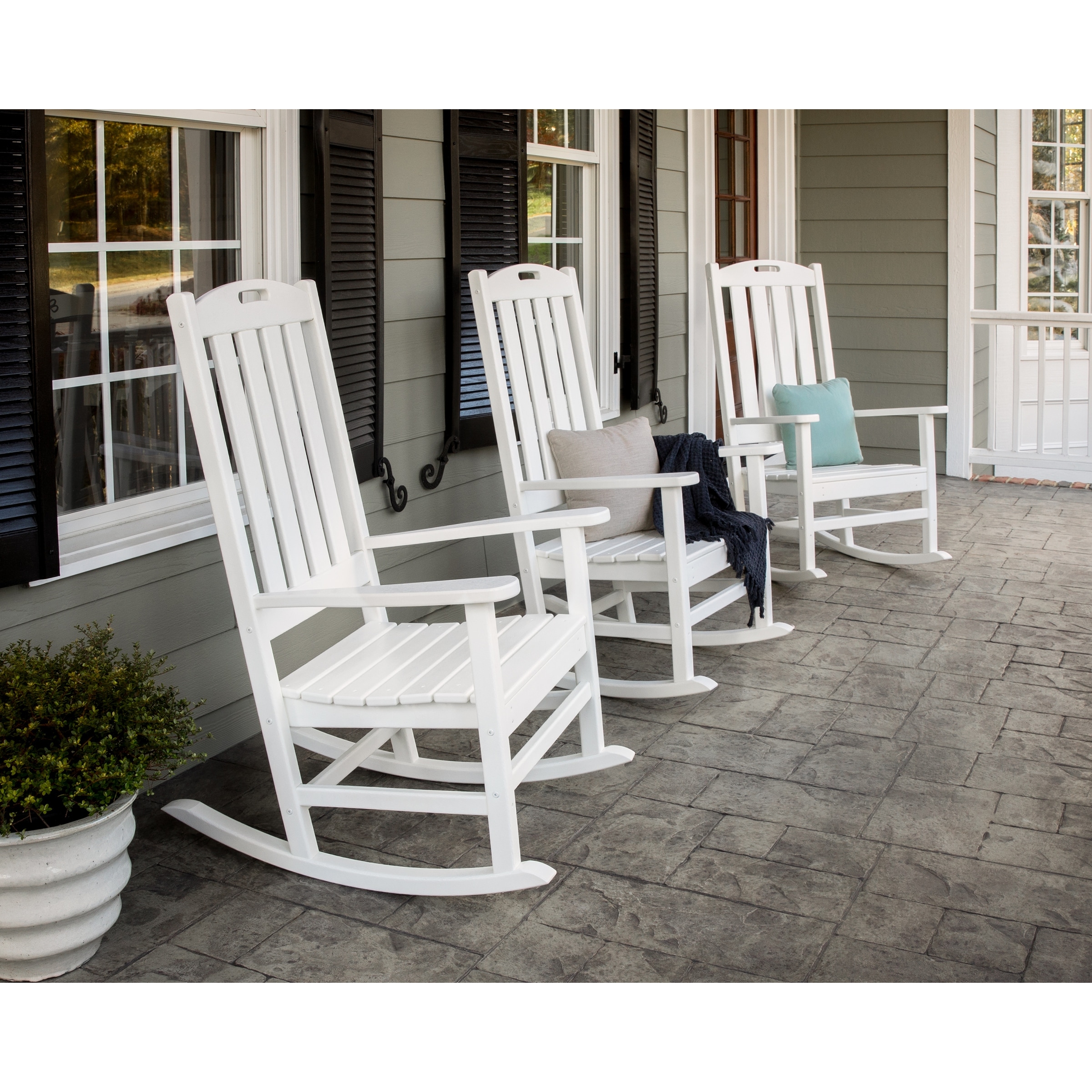 POLYWOOD Nautical Porch Rocking Chair Bed Bath Beyond 28593754