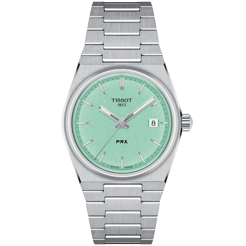 Tissot Men's T-Classic PRX Light green Dial Watch - T1372101109100 - Light green - 6 (36)