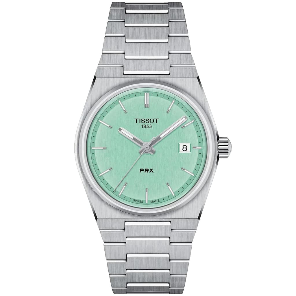 Tissot Men's T-Classic PRX Light green Dial Watch - T1372101109100 - Light green - 6 (36)