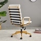 preview thumbnail 12 of 30, LUXMOD® Office Chair Faux Leather Gold Frame Adjustable and Swivel