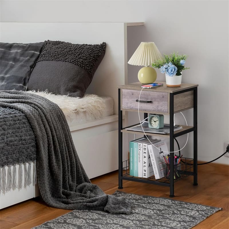 Night Stand with Drawers