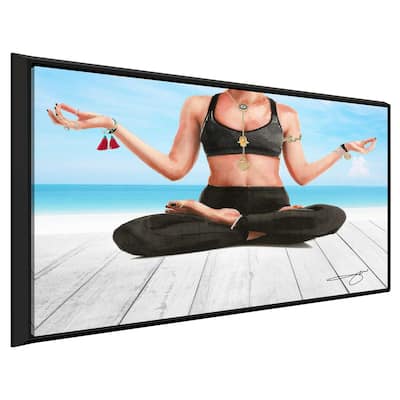 "Yoga Beach Girl" by Jodi Print on Floating Canvas