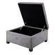 preview thumbnail 11 of 21, Madison Park Della Soft Close Storage Ottoman