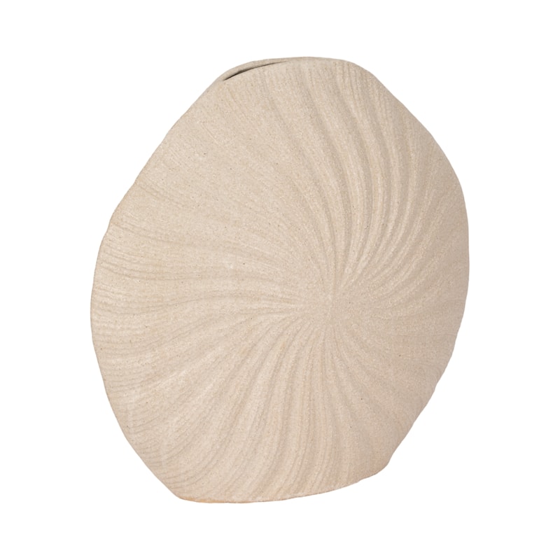 Sagebrook Home Ceramic Coastal Shell Vase