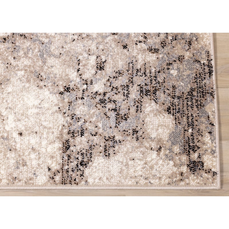 Covington Collection - Beige Marble Rug