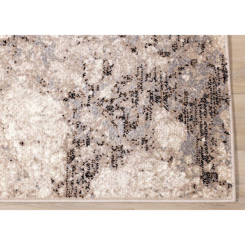 Covington Collection - Beige Marble Rug