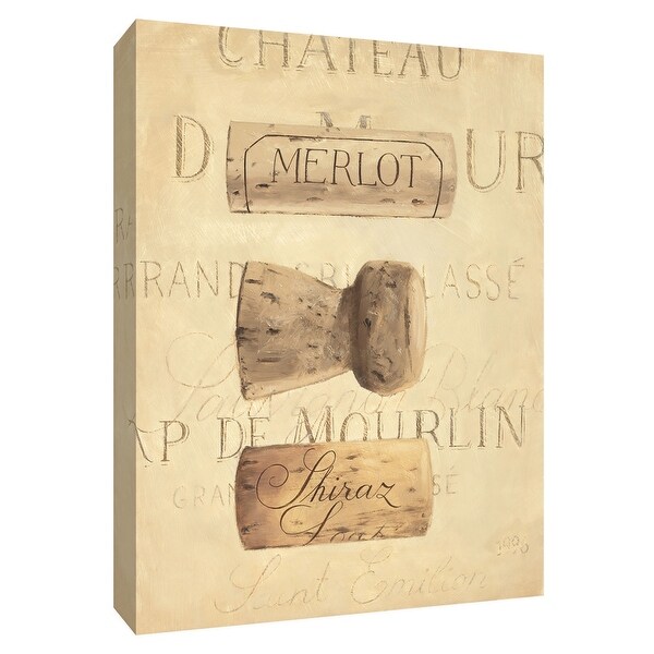 PTM Images 9-154510 PTM Canvas Collection 10" x 8" - "Chateau Nouveau Element V" Giclee Wine Art Print on Canvas
