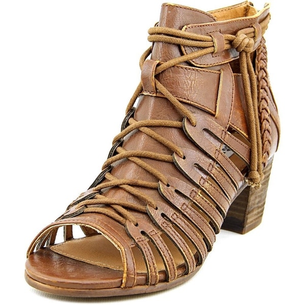 Not Rated Cupertine Women Open Toe Synthetic Tan Gladiator Sandal