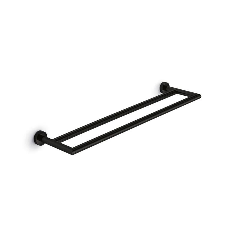 WS Bath Collections Baketo 23-5/8" Towel Bar - Matte Black